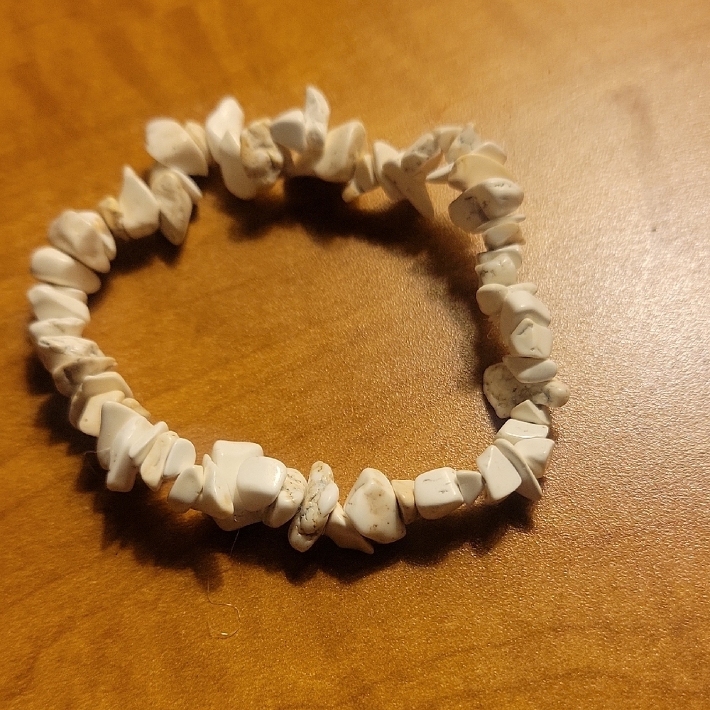 White Stone Bracelet